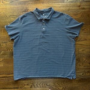 Southern Proper Blue and White Polo Shirt